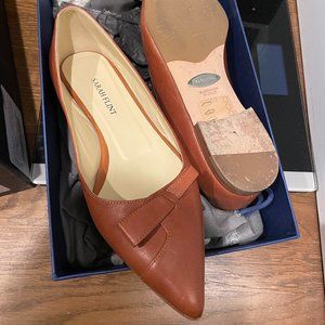 Sarah Flint Natalie Brown Leather Flats